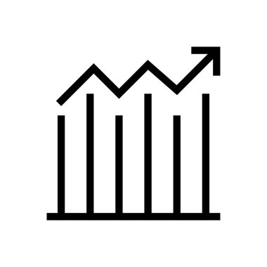 büyüme vektörü ince çizgi simgesi