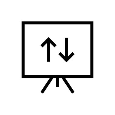 tahta vektörü ince çizgi simgesi