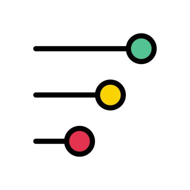 grafik vektörü düz renk simgesi