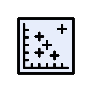 grafik vektörü düz renk simgesi