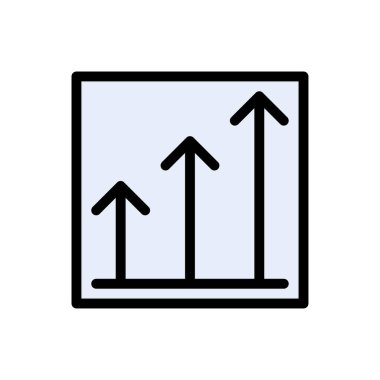 Vektör düz renk simgesini arttır