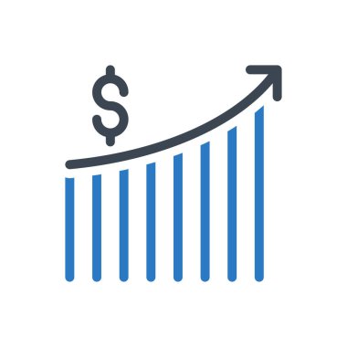 satış vektörü renk simgesi
