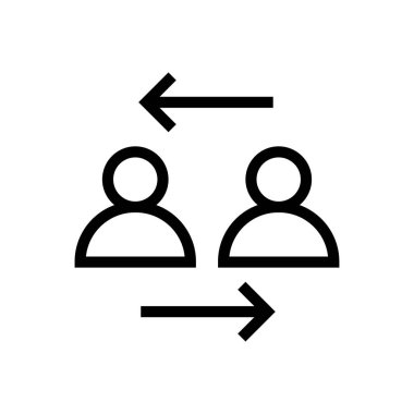 vektör ince çizgi simgesini transfer et