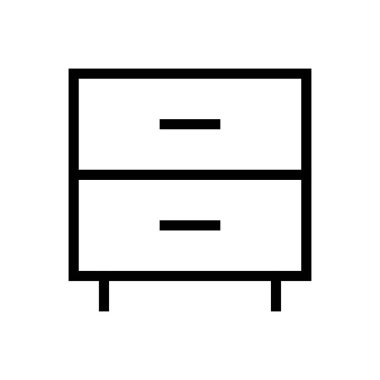 kabine vektörü ince çizgi simgesi