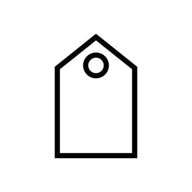 etiket vektörü ince çizgi simgesi