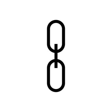 zincir vektör ince çizgi simgesi