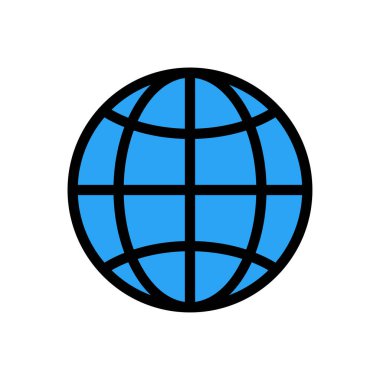 Web vektörü düz renk simgesi