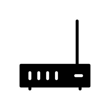 modem vektör düz simge