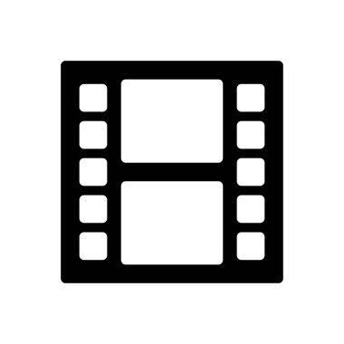 Film şeridi vektör düz simgesi