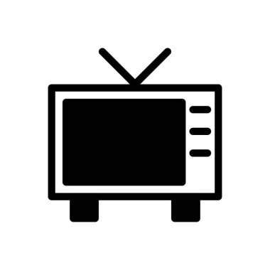 Retro vektör glyph düz simgesi