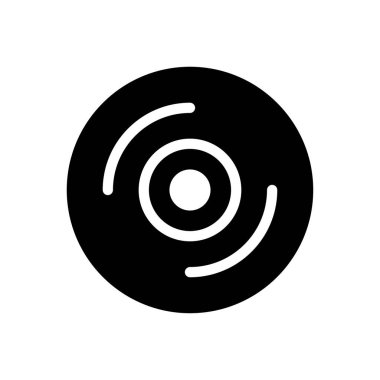 DVD vektör düz simgesi