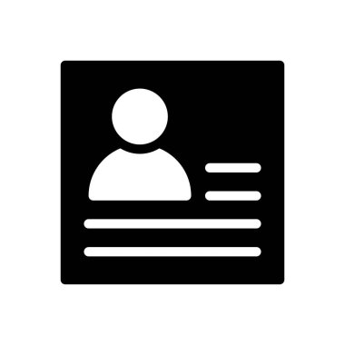 CV vektör düz simge