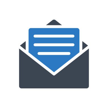 ileti vektör renk simgesi