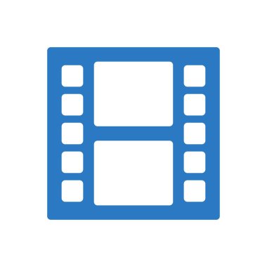 Film şeridi vektör renk simgesi