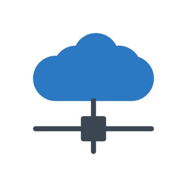 bulut vektörü renk simgesi