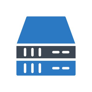 sunucu vektör renk simgesi