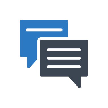 sohbet vektörü renk simgesi