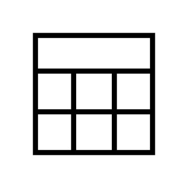 Gösterge paneli vektör ince çizgi simgesi