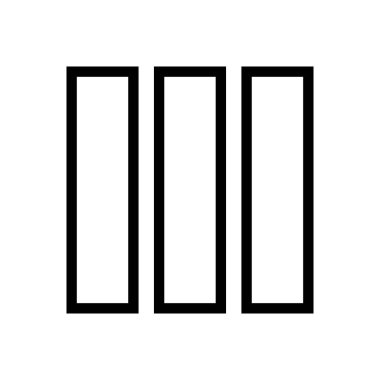 Ağ vektörü ince çizgi simgesi