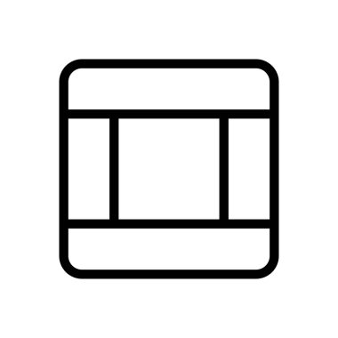 Gösterge paneli vektör ince çizgi simgesi