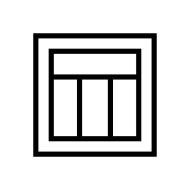 tasarım vektörü ince çizgi simgesi