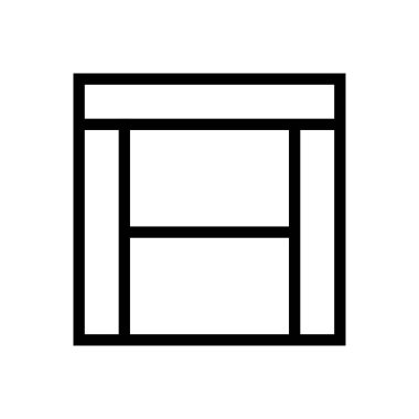 tasarım vektörü ince çizgi simgesi