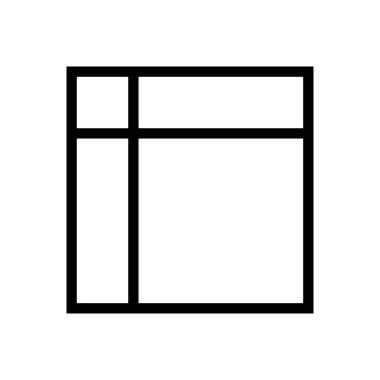 Ağ vektörü ince çizgi simgesi