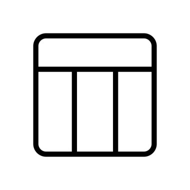 Gösterge paneli vektör ince çizgi simgesi