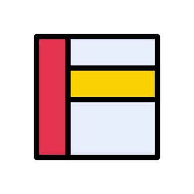 dizayn vektörü düz renk simgesi