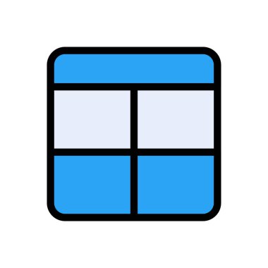 dizayn vektörü düz renk simgesi