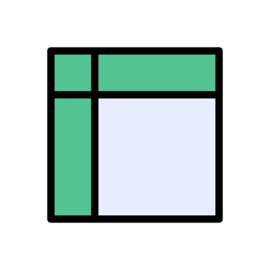 Web vektörü düz renk simgesi