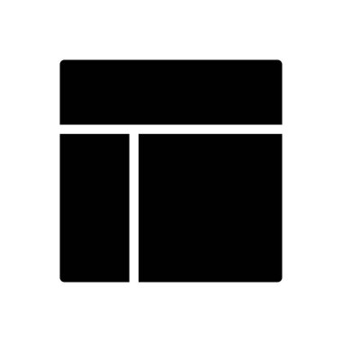 Web vektör simgesi düz simgesi