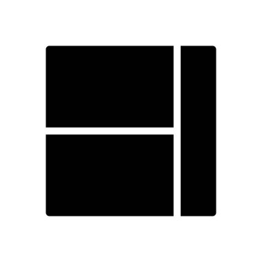 satır vektör düz simgesi