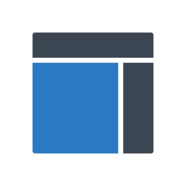 Gösterge paneli vektör renk simgesi