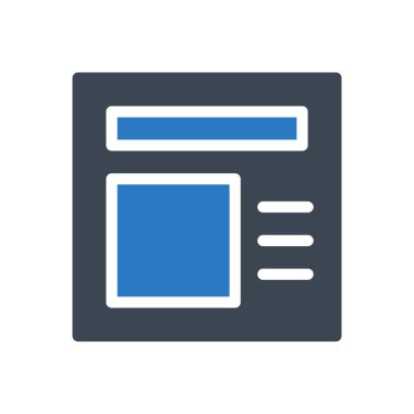 Web vektörü renk simgesi