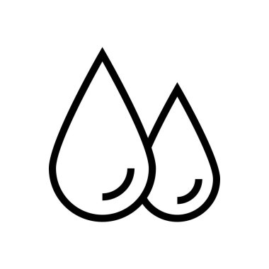 yağ vektörü ince çizgi simgesi