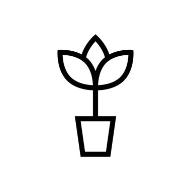 büyüme vektörü ince çizgi simgesi