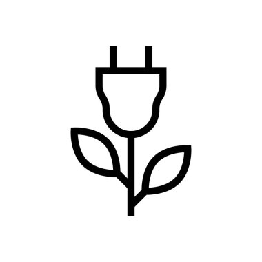 konnektör vektörü ince çizgi simgesi