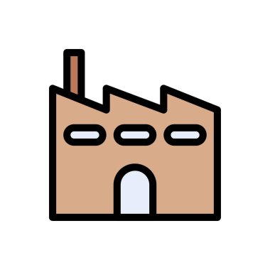 Sektör vektörü düz renk simgesi