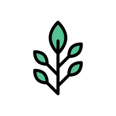 vektör düz renk simgesini bırakır