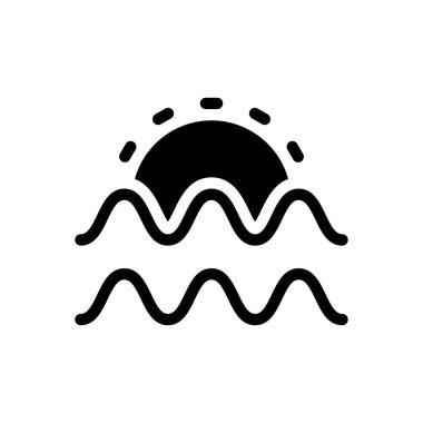 gün batımı simgesi düz simge