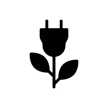 enerji kabartması düz simgesi