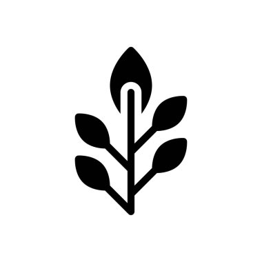 Yapraklar düz simge