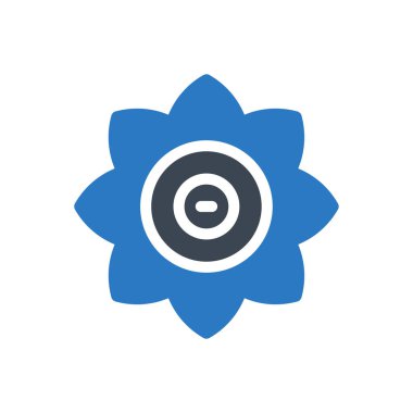 Bloom vektör renk simgesi