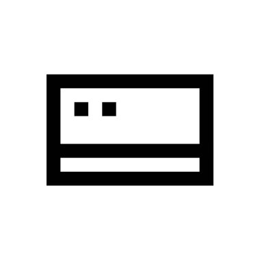 kart vektörü ince çizgi simgesi