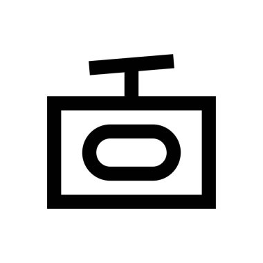 seyahat vektörü ince çizgi simgesi