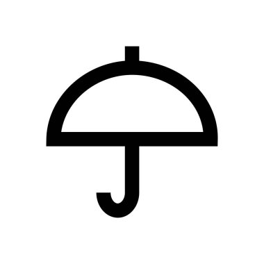 Koruma vektörü ince çizgi simgesi