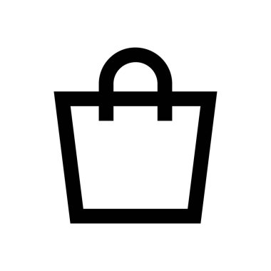 Alışveriş vektörü ince çizgi simgesi