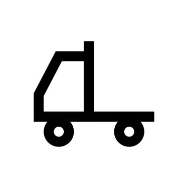 nakliye vektörü ince çizgi simgesi