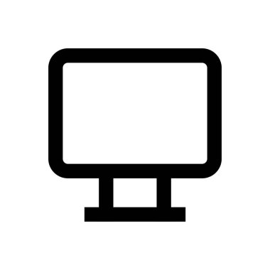 ekran vektörü ince çizgi simgesi